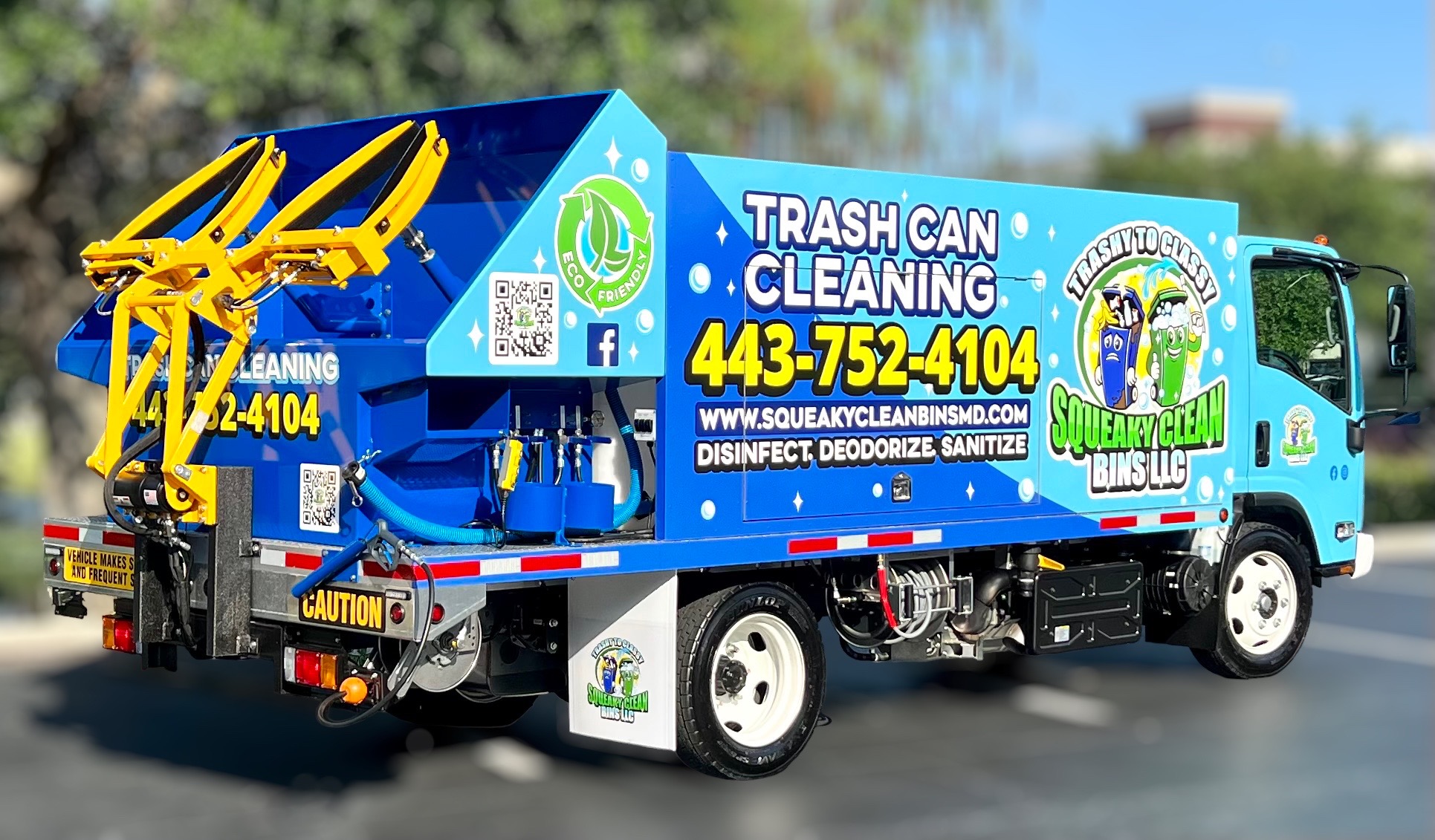 T0173 Trash Bin Cleaning Truck 